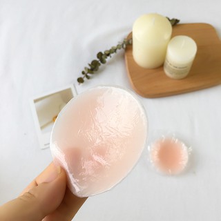 1 hộp 1 đôi miếng dán ti silicon hộp đỏ kích thước 6.5cm