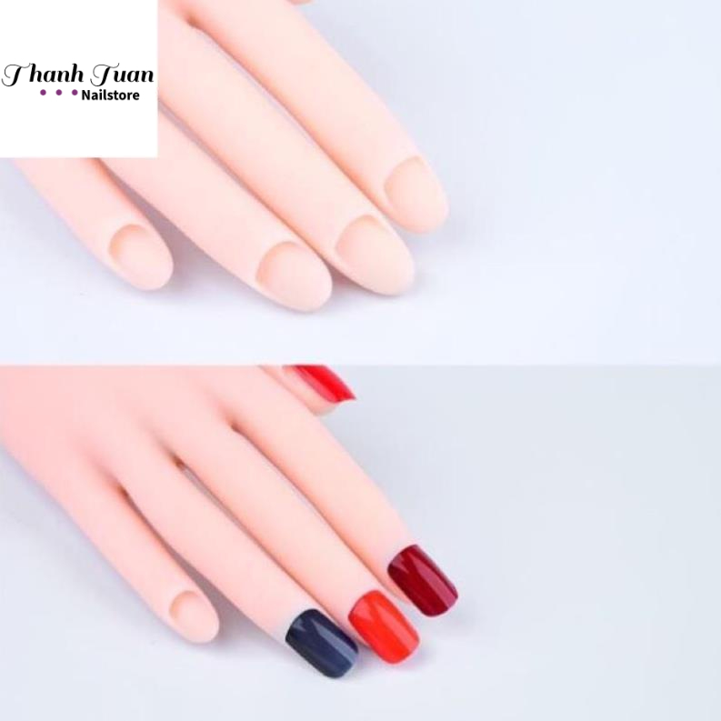 Bàn tay giả silicon tập làm nail  - Phụ kiện đồ nail