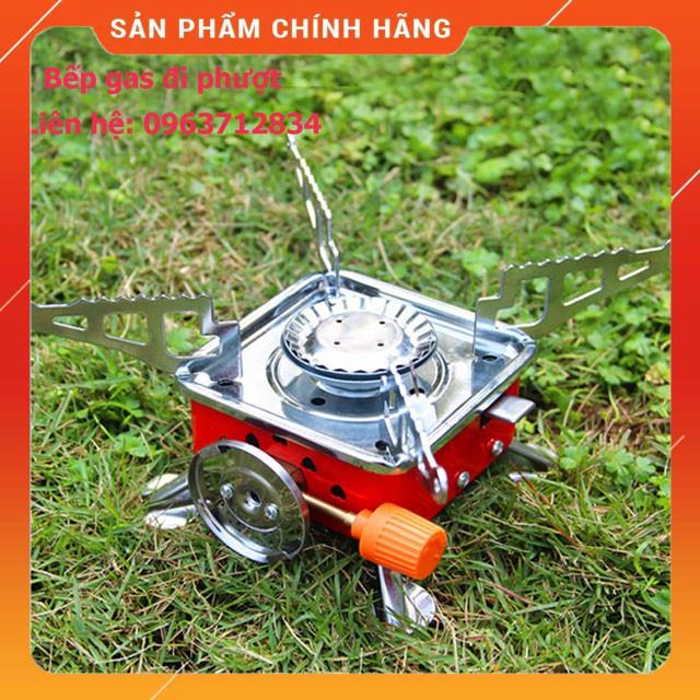 Bếp ga mini đi Phượt du lịch xếp gọn