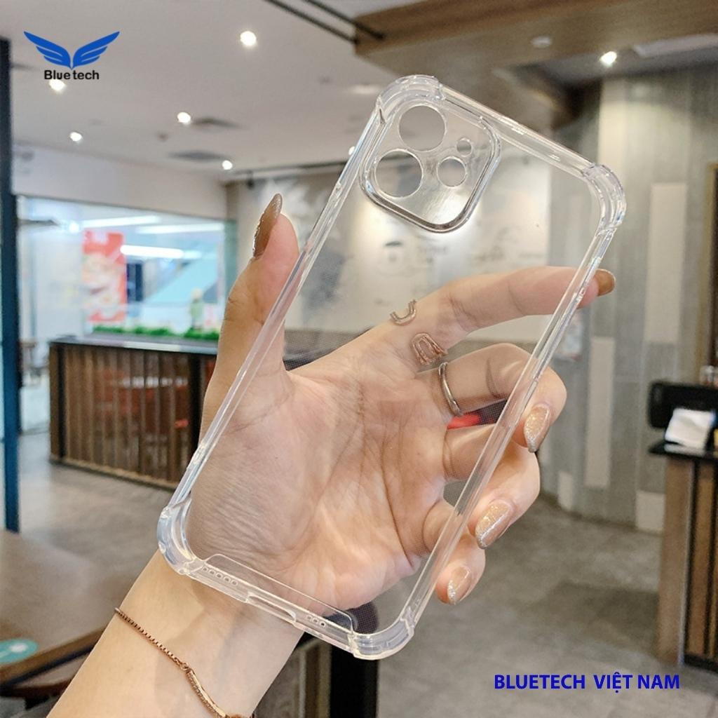 Ốp lưng trong suốt, Ốp iphone chống sốc bảo vệ an toàn cho iphone 6/7/8/Plus/11/12/13/14ProMax - Bluetech