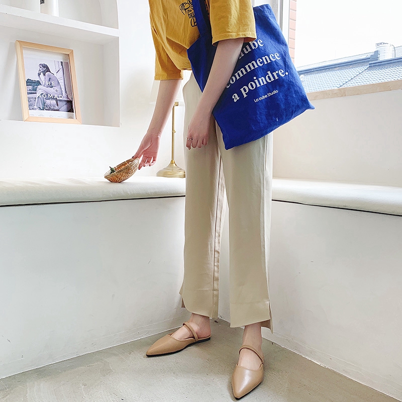 giày đế bằng thời trang Mules