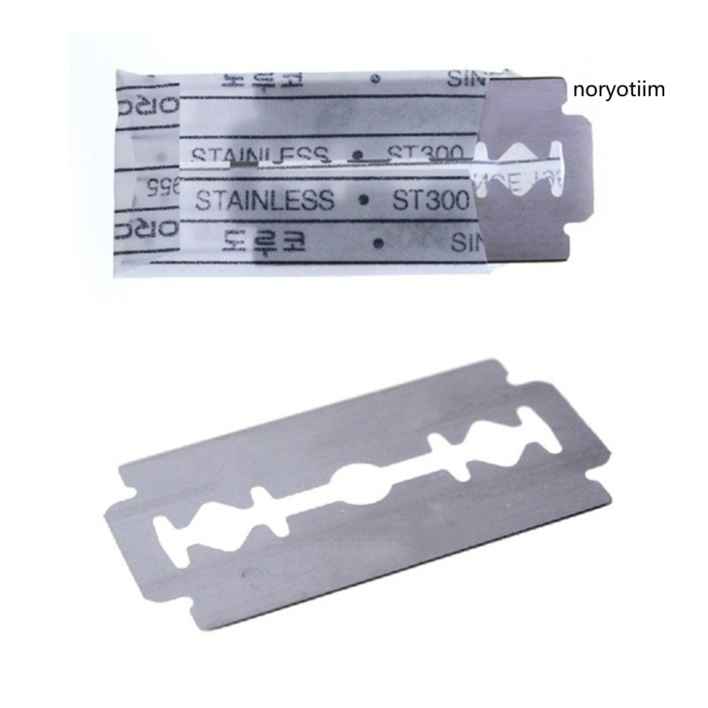 [Hàng mới về] Set 20/50 lưỡi dao lam tỉa lông bằng thép không gỉ chất lượng cao tiện dụng | BigBuy360 - bigbuy360.vn