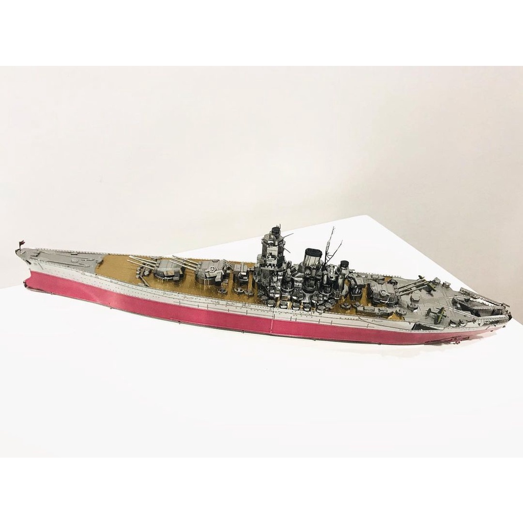 Mô Hình Kim Loại Lắp Ráp 3D Piececool Thiết Giáp Hạm Yamato Battleship [chưa ráp]