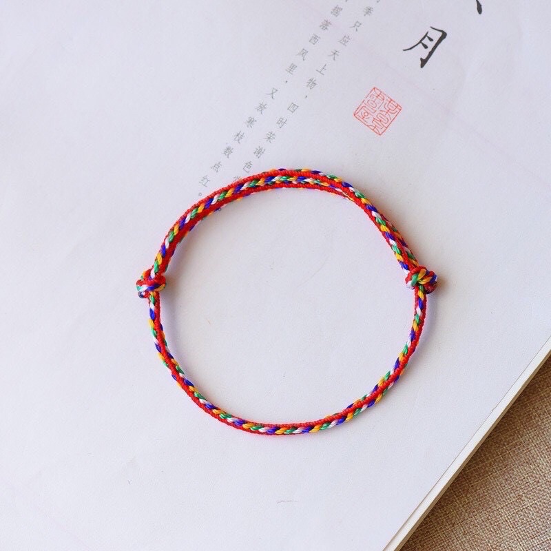 Vòng chỉ ngũ sắc may mắn | Bối Homemade
