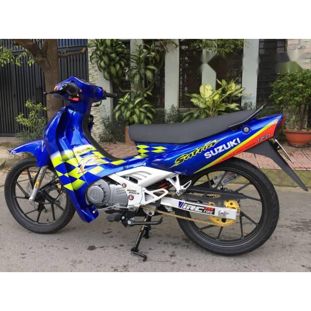 Tem Rời Suzuki Satria 2000 Tem Cờ Xanh Dương