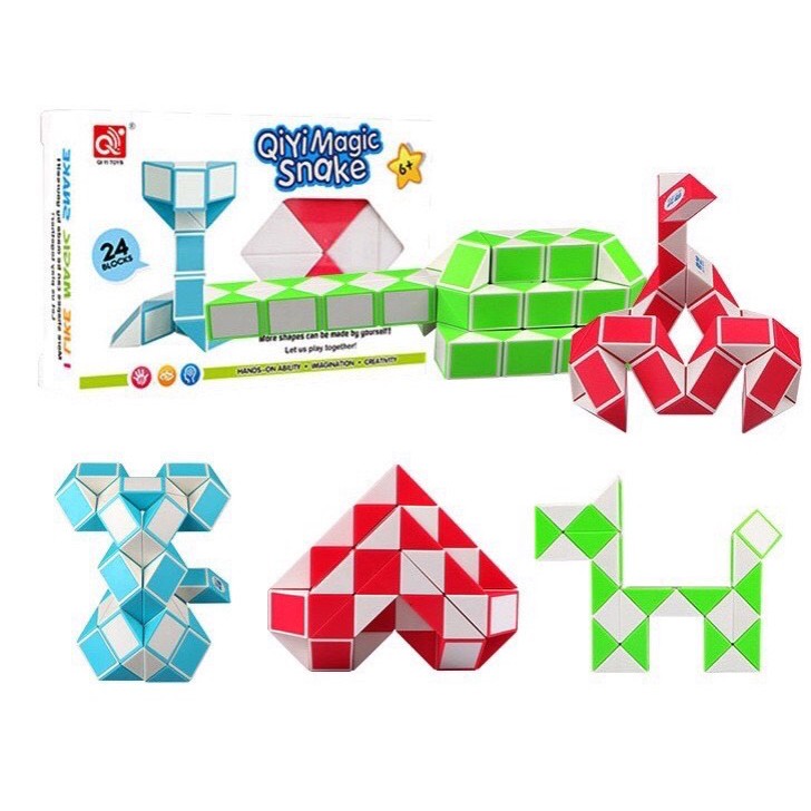 Rubik Snake - Rubik rắn biến thể 36/72/96/144 đoạn - Smart Baby