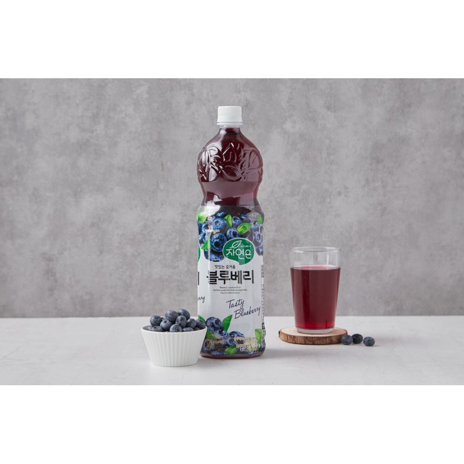 [WOONGJIN] NƯỚC VIỆT QUẤT 1.5L - [웅진] 자연은불루베리 1.5L