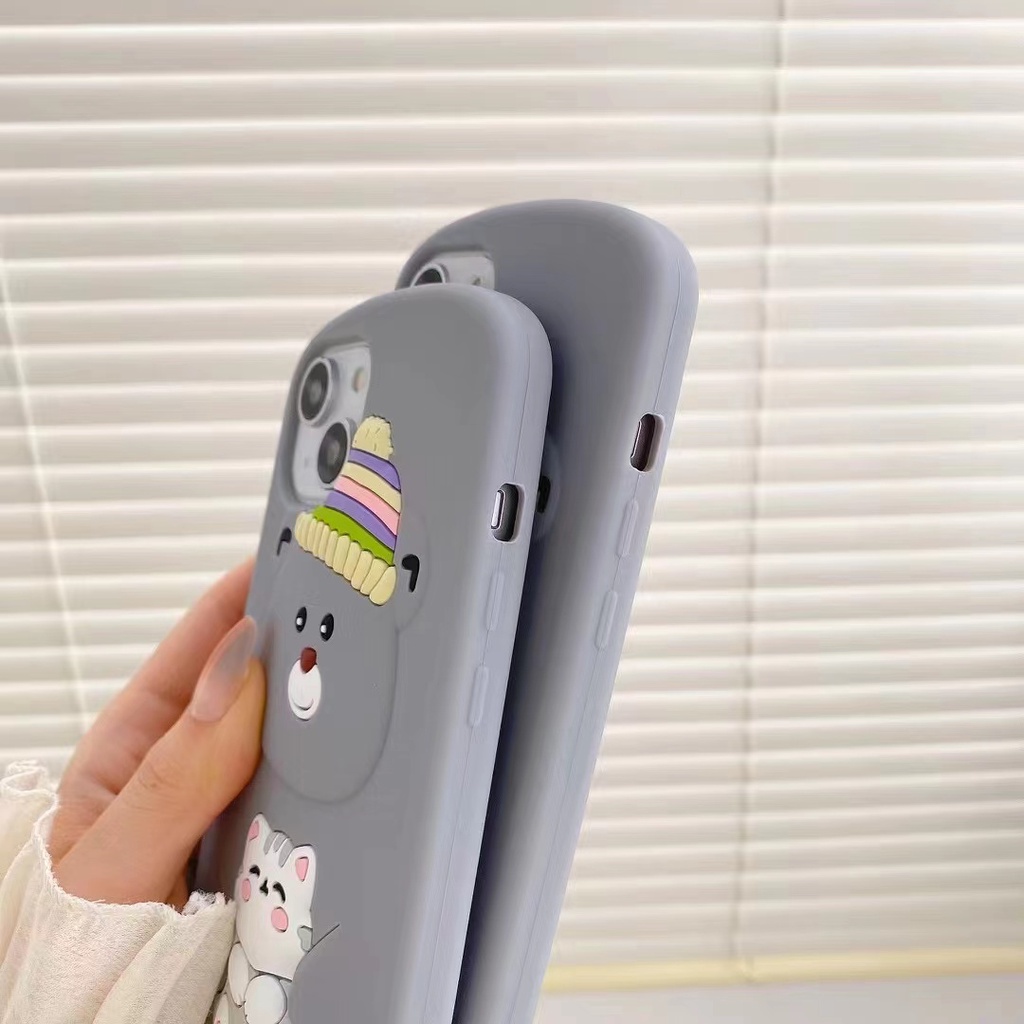 Ốp Điện Thoại Silicon Mềm Chống Sốc Họa Tiết Hoạt Hình Nhiều Màu Cho iPhone 6 7 8Plus X XSMAX XR 11 12 13promax Plus