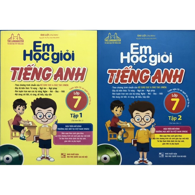 Sách - Em học giỏi tiếng anh lớp 7 ( Combo 2 tập)