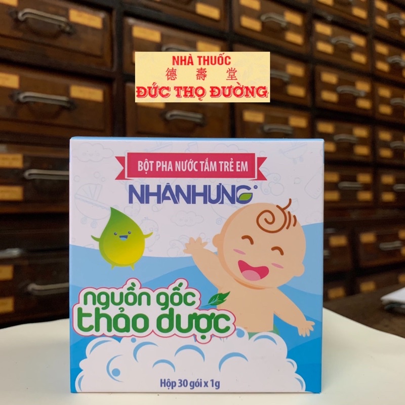 Bột pha nước tắm trẻ em Nhân Hưng