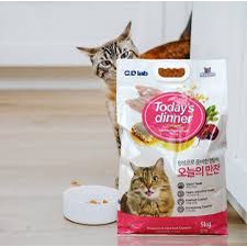 Hạt cho mèo Today's Dinner Túi 5kg Hàn Quốc - Công Thức Gia Vị Rắc Hạt