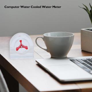 [rememberme]1pc Acrylic Semicircle 2 Way Flow Meter Indicator Port for PC Water Cooling Flow Meter