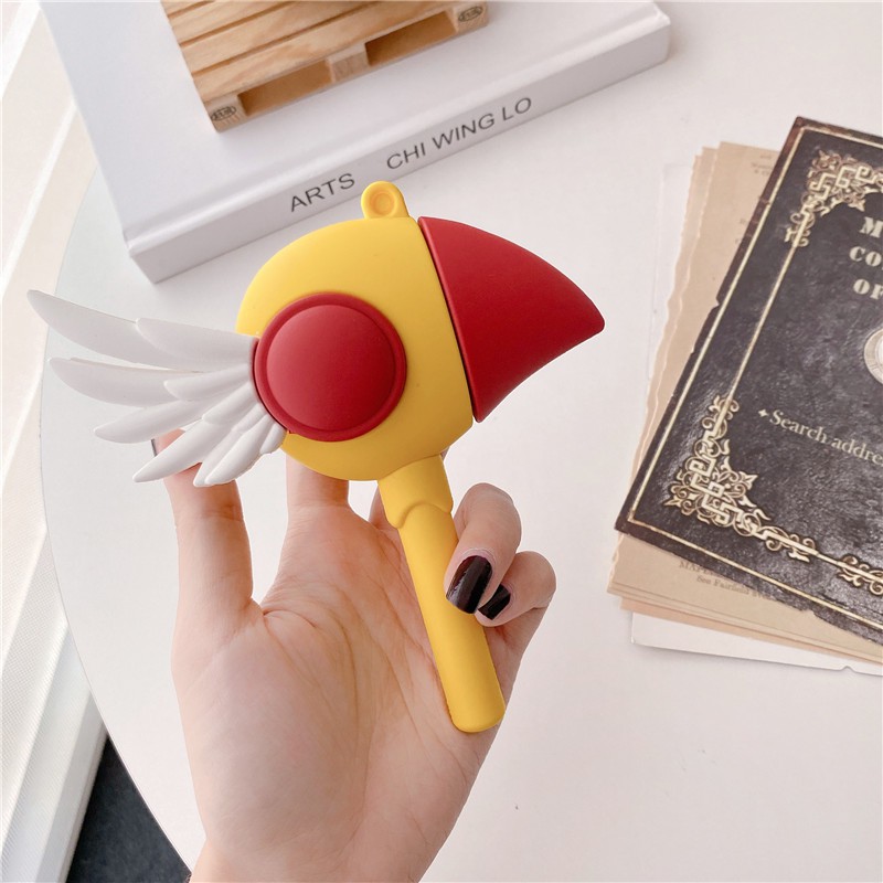 Ốp hộp sạc tai nghe Bluetooth silicon mềm họa tiết Sakura thích hợp cho AirPods Pro Airpods 1/2