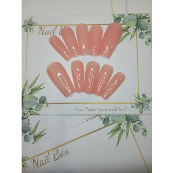 Móng giả thiết kế Huyền Trang Nail hộp 10 móng kèm keo dũa