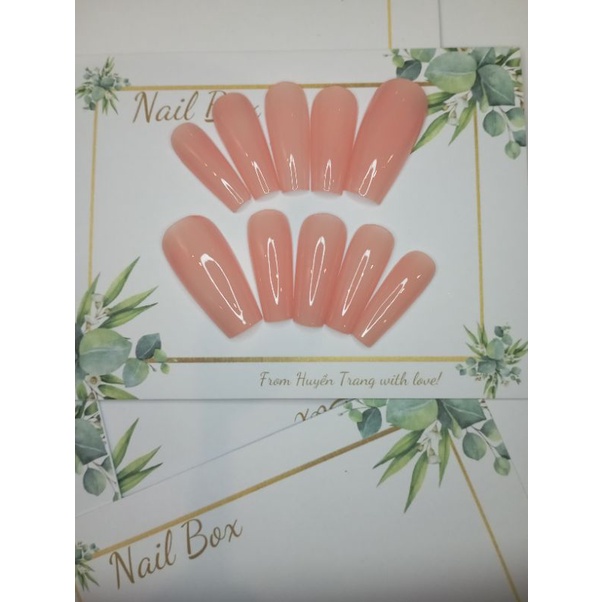 Móng giả thiết kế Huyền Trang Nail hộp 10 móng kèm keo dũa