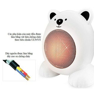 Máy sưởi mini hình con gấu