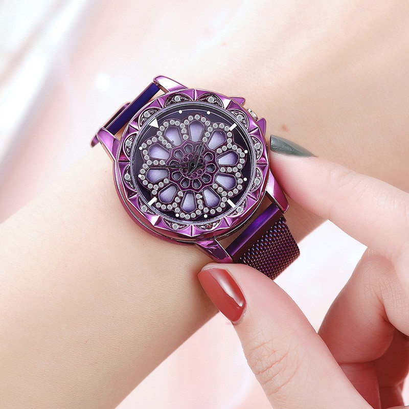 Đồng hồ nữ giá rẻ, đồng hồ đeo tay dây kim loại MODIA nam châm, cao cấp, sang chảnh, không thấm nước