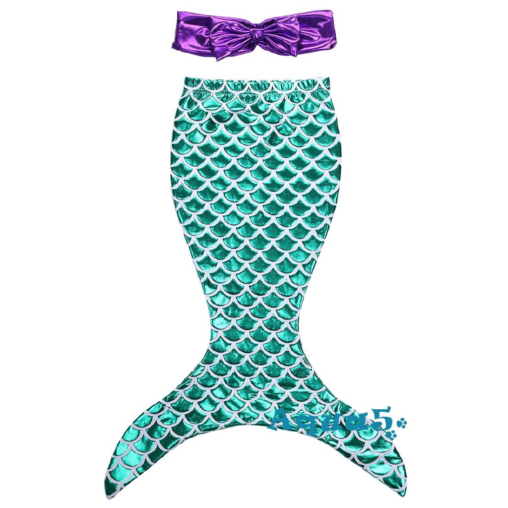Bộ swimsuit 2 mảnh áo lót + quần bơi tạo hình đuôi tiên cá độc đáo cho bé