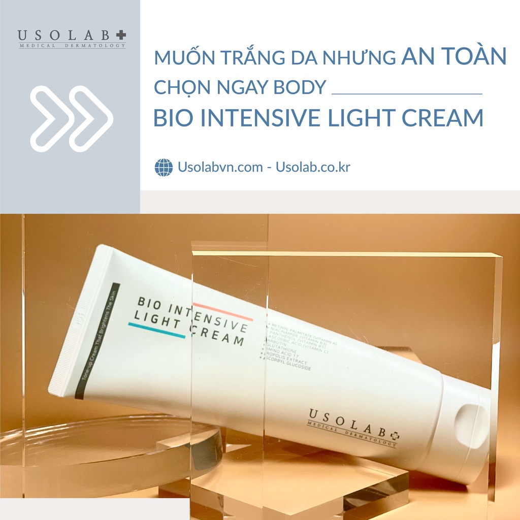 [Mã LTBAUAB24 giảm 7% đơn 99K] Kem truyền trắng da body Usolab Bio Intensive Light Cream 250ml