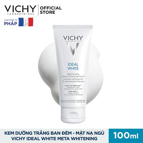 Sữa Rửa Mặt Tạo Bọt Dưỡng Trắng Da Vichy Ideal White Brightening Deep Cleansing Foam 100ml