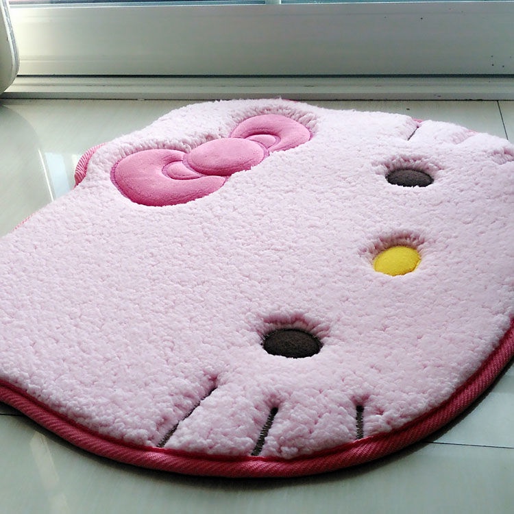 Thảm Lót Sàn Hình Mèo Hoạt Hình Dễ Thương Trang Trí Nhà Cửa