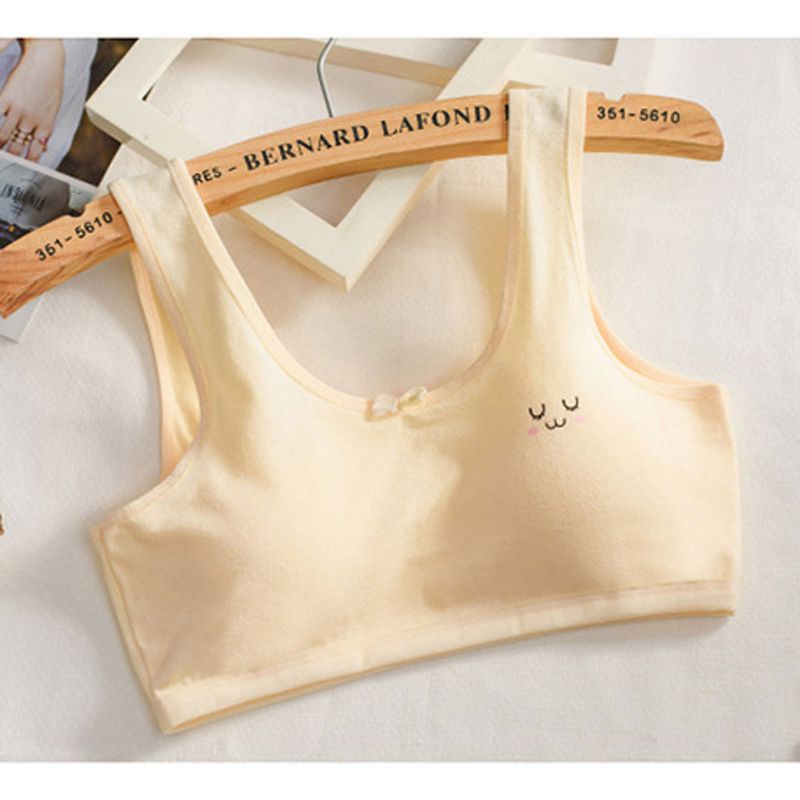 Áo ngực thể thao không gọng bằng cotton cho bé gái từ 8-15 tuổi