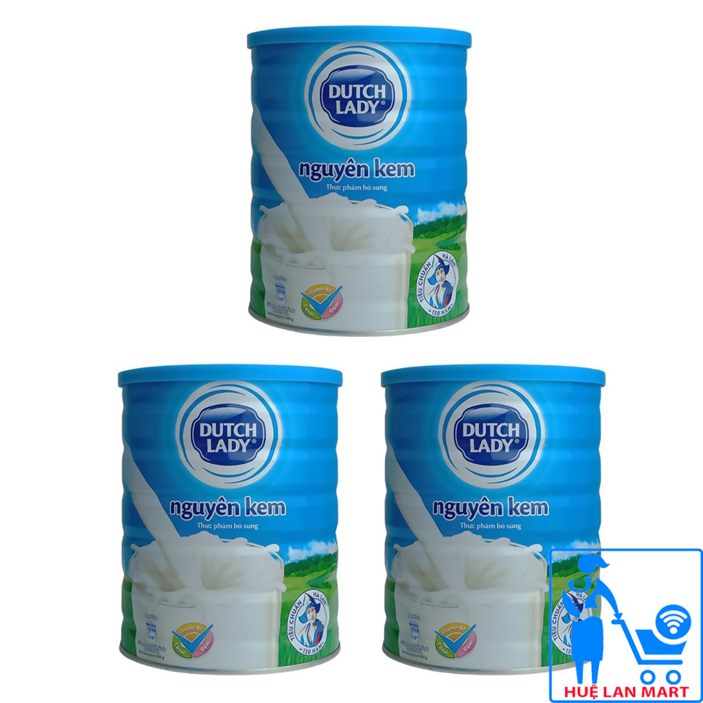 [CHÍNH HÃNG] Combo 3 Hộp Sữa Bột Fresland Campina Dutch Lady Nguyên Kem Hộp 850g