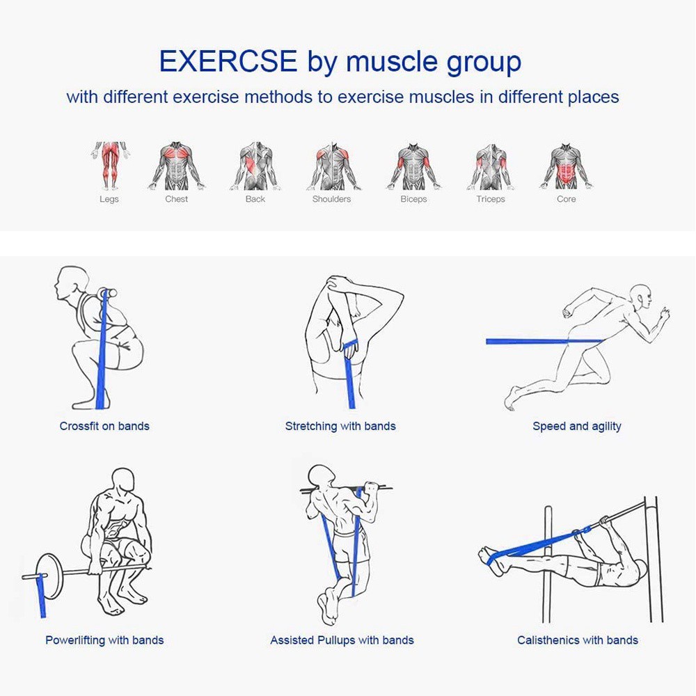 Băng đeo co giãn hỗ trợ tập luyện thể thao chống đẩy hiệu quả dành cho nam và nữ