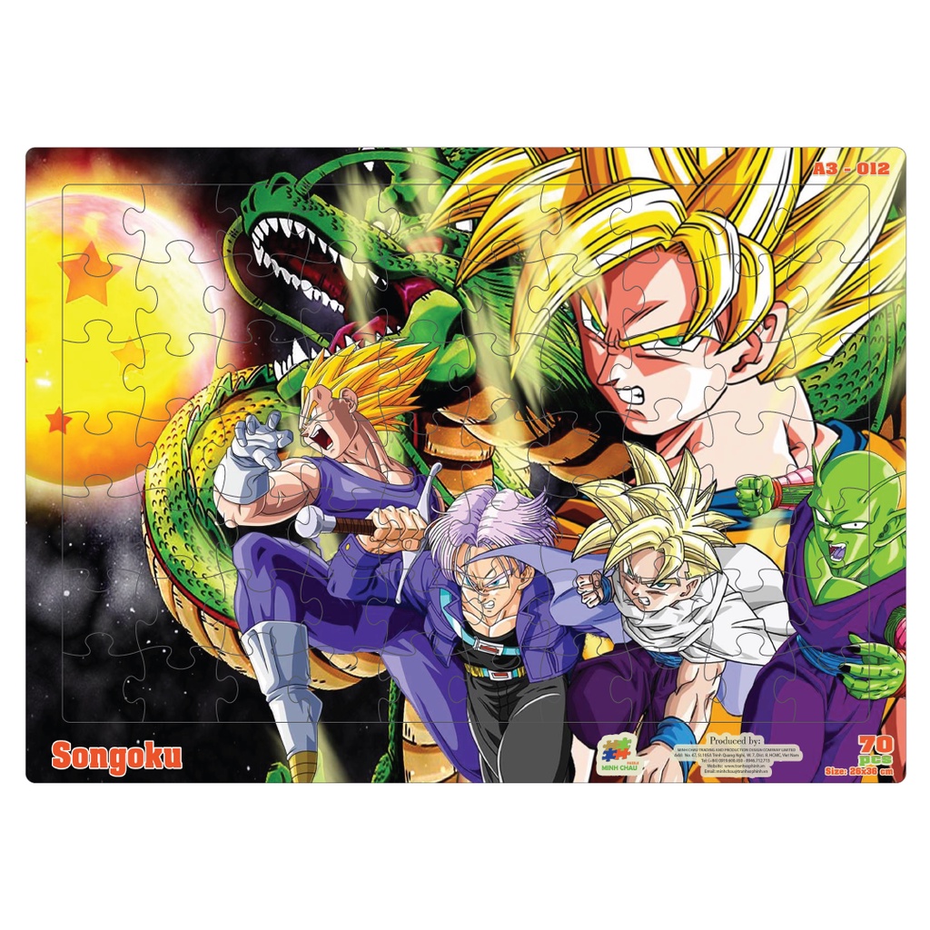 (Combo 3) Combo 05 Tranh Xếp Hình Minh Châu 70 Mảnh A3 Chủ Đề Hoạt Hình – Đồ Chơi Trí Tuệ Cho Bé Từ 3 Tuổi (26X36CM)