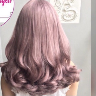Tóc giả nữ😍 freeship 50k😍 tóc nguyên đầu xoăn đuôi 40cm - tặng kèm lưới