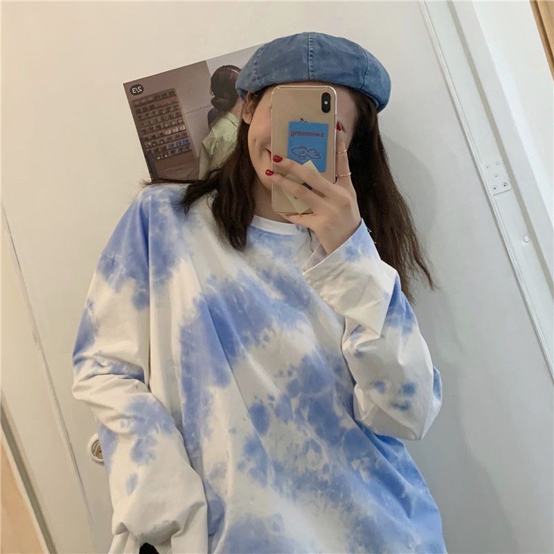 Áo tay dài loang màu Unisex chất lừ - Sweater Tie Dye 🎩