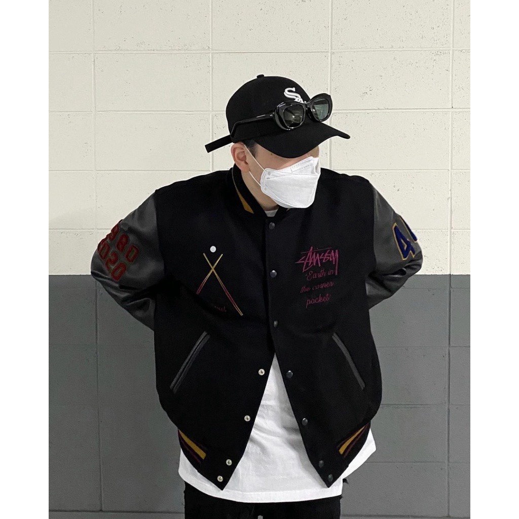 Áo Khoác Bomber STÜSSY40TH ANNIVERSARY IST VARSITY JACKET