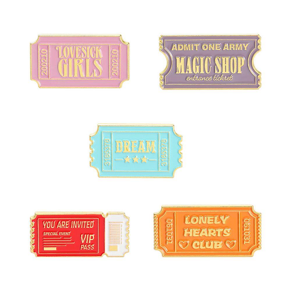 Euca Ghim Cài Áo Tráng Men In Chữ You Are Invited Magic Shop