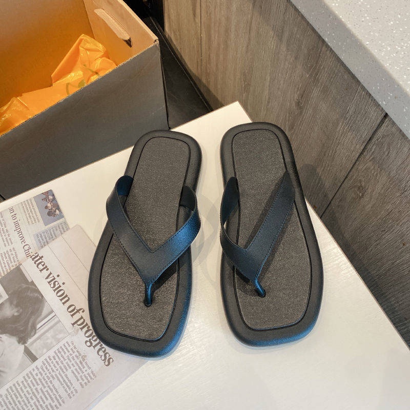 Dép Xỏ Ngón Mũi Vuông Phong Cách Mới Cho Cặp Đôi