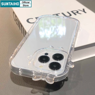 Suntaiho Ốp lưng iphone Ốp điện thoại TPU hình nơ 3D thích hợp cho iPhone 13 11 Pro 14 Pro Max 12 Pro Max Xs Max XR 6 6Plus