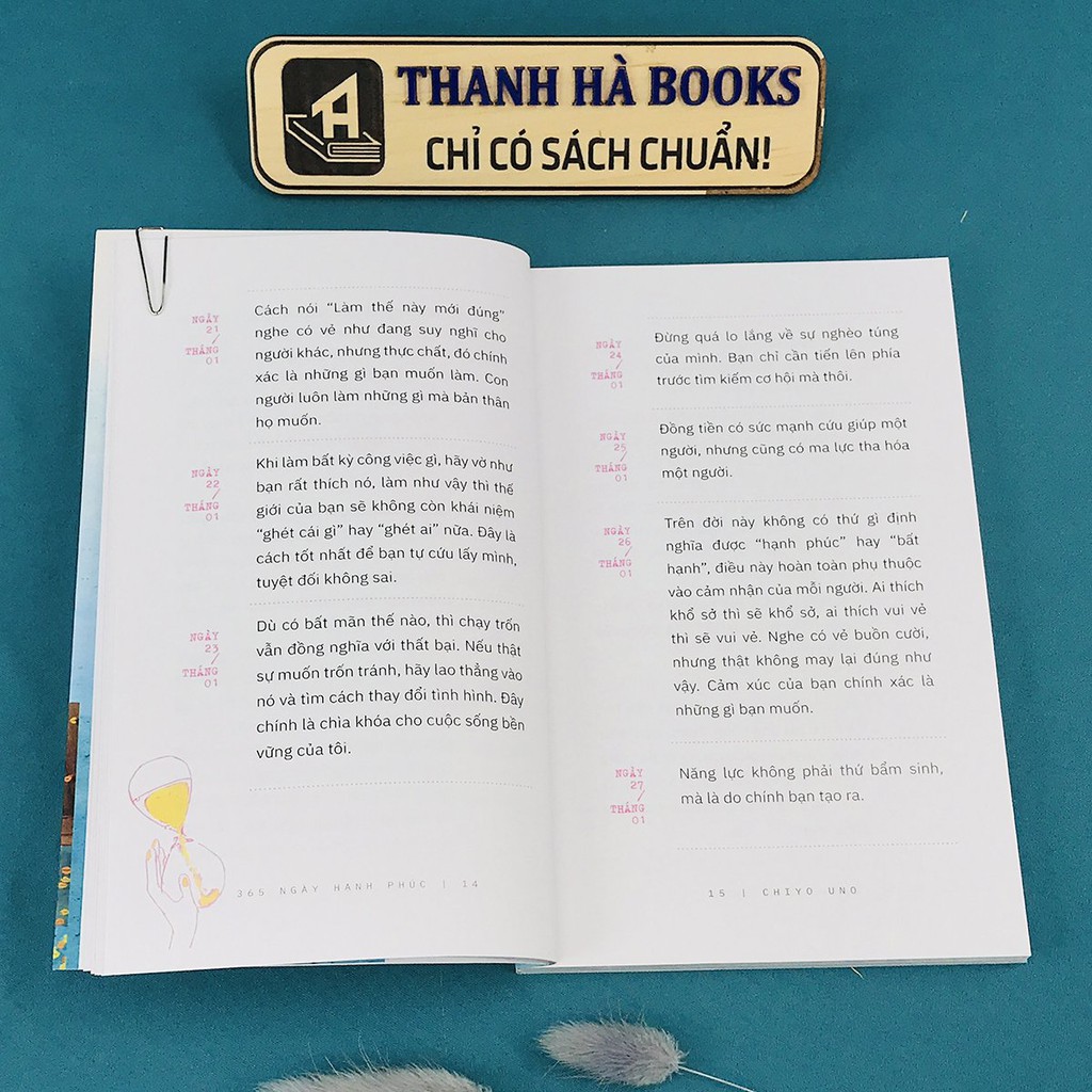 Sách - 365 Ngày Hạnh Phúc - Mỗi Ngày Một Câu Nói Truyền Cảm Hứng | BigBuy360 - bigbuy360.vn
