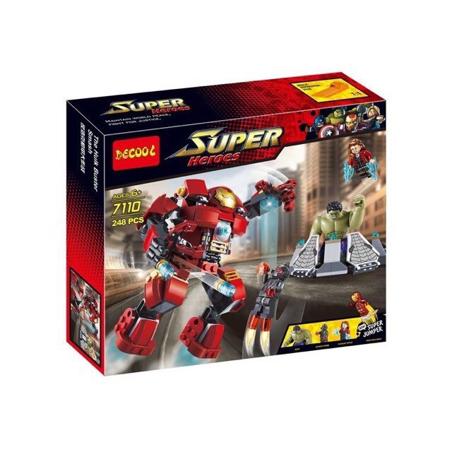 [HPTOYS] Lắp ráp super heroes 7110- Kìm chế Người khổng lồ xanh nổi điên