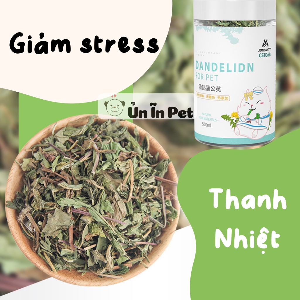 Thức ăn hamster, LÁ BỒ CÔNG ANH JONSANTY giúp thanh nhiệt, giảm stress