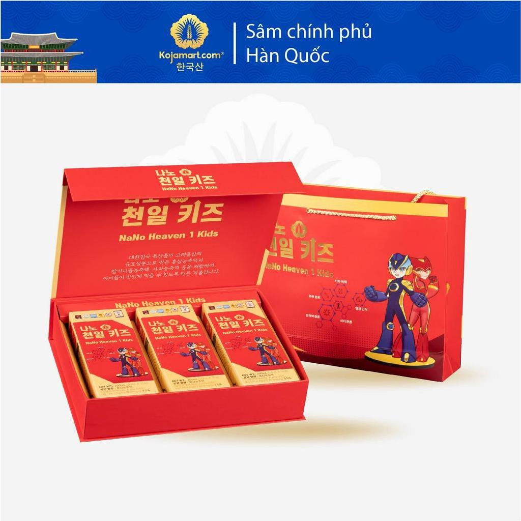 Tinh Chất Thiên Sâm Trẻ Em Pha Sẵn Korean Red Ginseng Nano Heaven 1 Kids 20ml x 30 gói