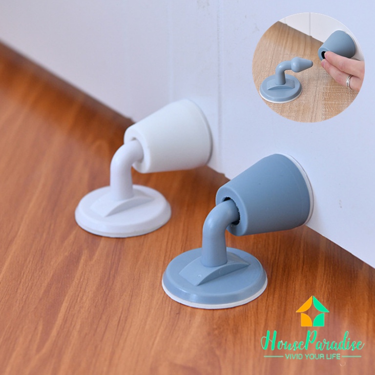 Bộ chặn cửa ra vào/ cửa tủ YX-90495 chống va đập màu xám / trắng tùy chọn