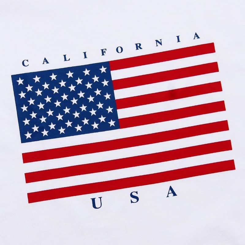 American Pie - Áo thun cờ Mỹ tay lỡ