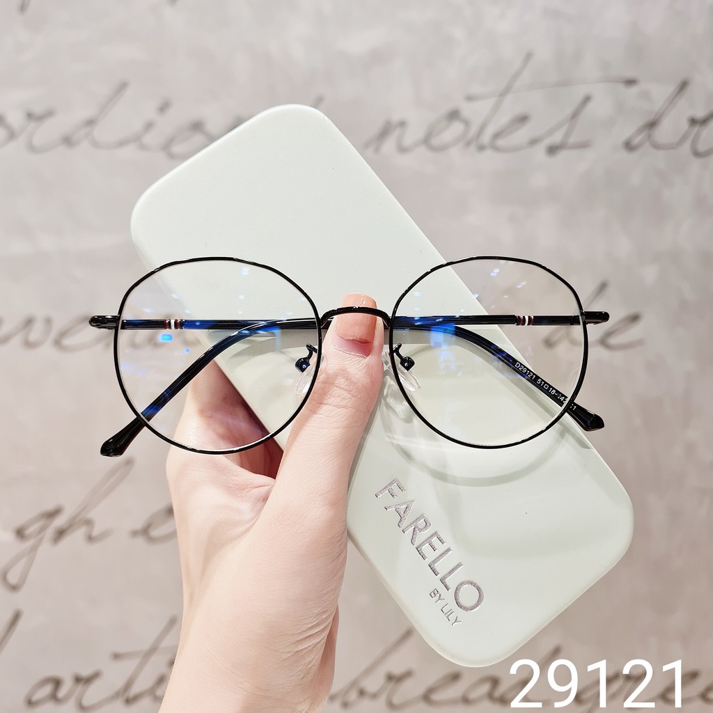 Gọng kính cận kim loại mắt tròn Lilyeyewear 29121 nhiều màu một size | BigBuy360 - bigbuy360.vn