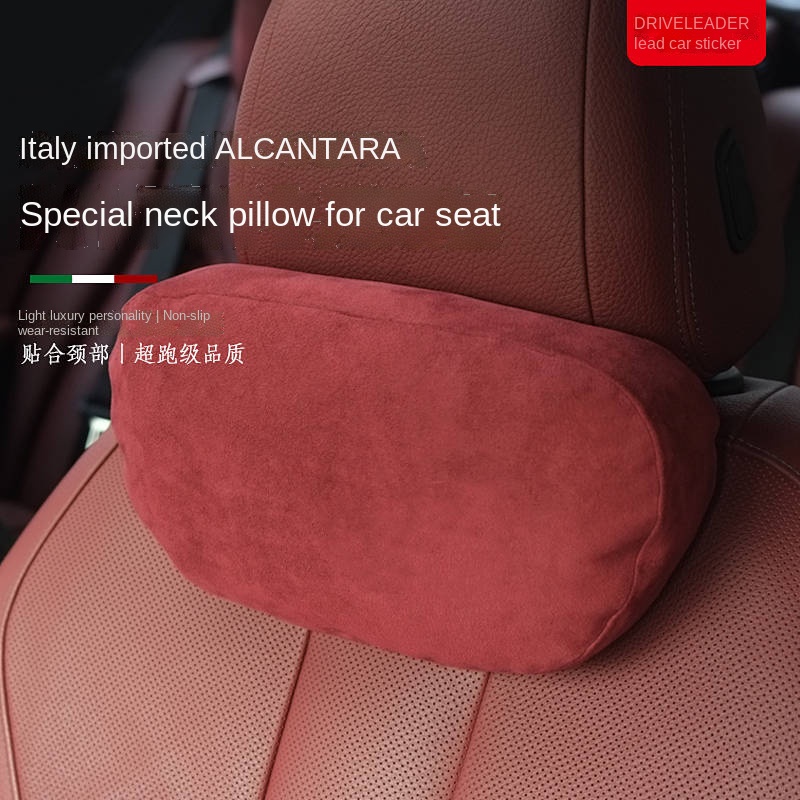 Gối tựa đầu da lộn cho xe hơi mercedes-benz maybach tesla