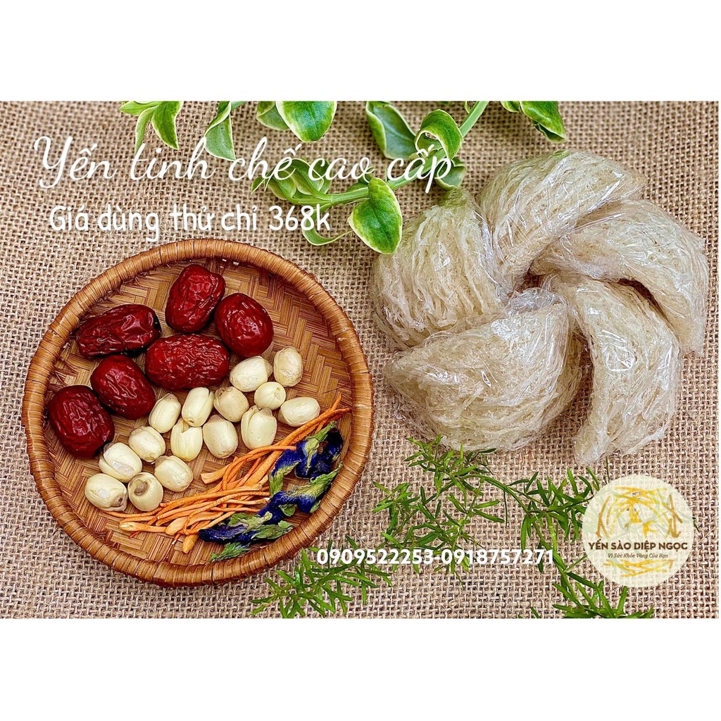 [10gr] Yến tinh chế cao cấp nguyên tổ + quà (4 loại nguyên liệu chưng kèm) | BigBuy360 - bigbuy360.vn
