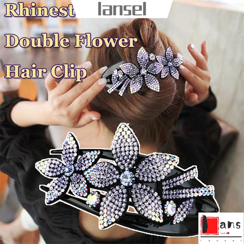 Kẹp tóc hình hoa nhiều màu sắc phong cách thời trang dành cho nữ