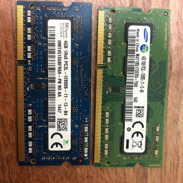 Ram Laptop DDRam 3-4gb pc3L sam sung skyhynix buss 12800s