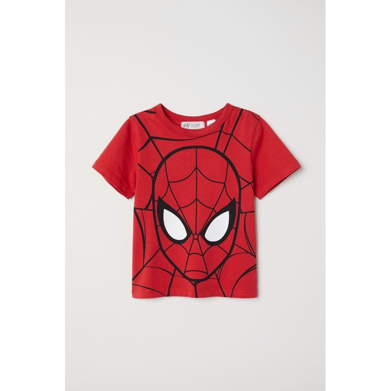 Áo cộc HM Spiderman người nhện 1-10Y (có ảnh thật)