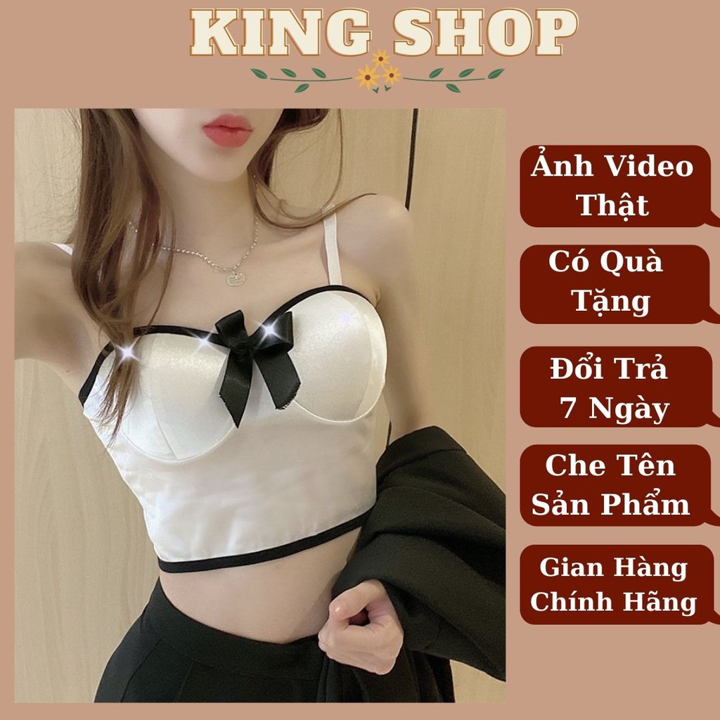 Áo Bra Satin 2 Dây  - Áo Ngực Lụa 2 Dây Kingshop B139