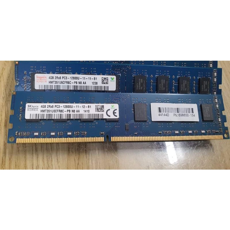 Ram 4G DDR3 Hàng Bóc Máy Đồng Bộ Chân Đẹp Vàng Óng