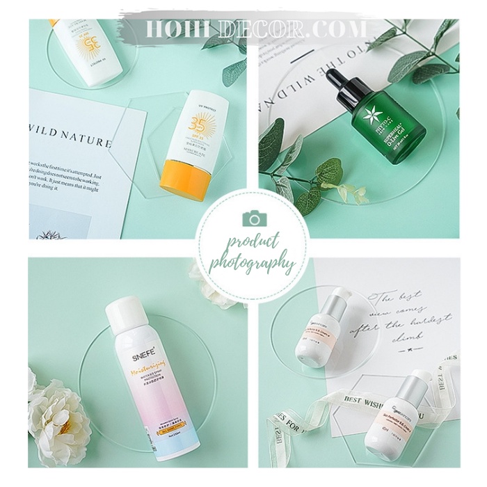 Khối nhựa Acrylic Trong Suốt Chụp Ảnh Sản Phẩm - Trang Sức, Mỹ Phẩm - Shop Hohi Decor